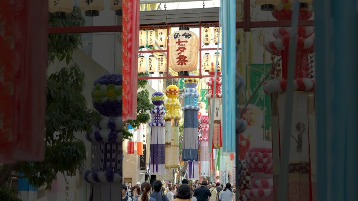 【仙台七夕まつり】東北四大祭り周遊の旅🎋最後を飾るのはココ　#shorts