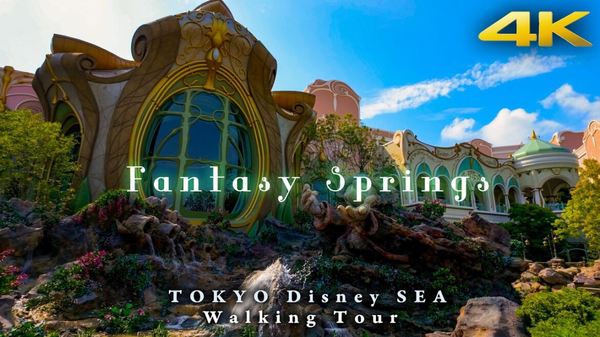 [4K TOKYO WALK] 新テーマポート ファンタジースプリングスを一周散歩 / Fantasy Springs / Tokyo Disney Sea Walking Tour