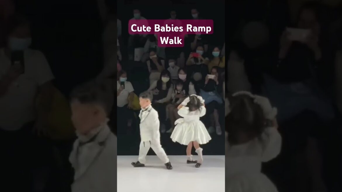 Cute Baby Couples Ramp Walk #shorts#viral#videos#Japan