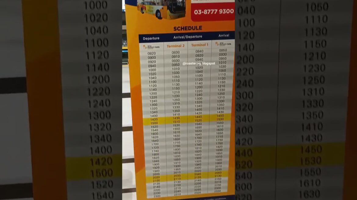 2024 FREE Shuttle Bus Between KLIA and KLIA 2, Location & Timings - Kuala Lumpur Airport - Schedule
