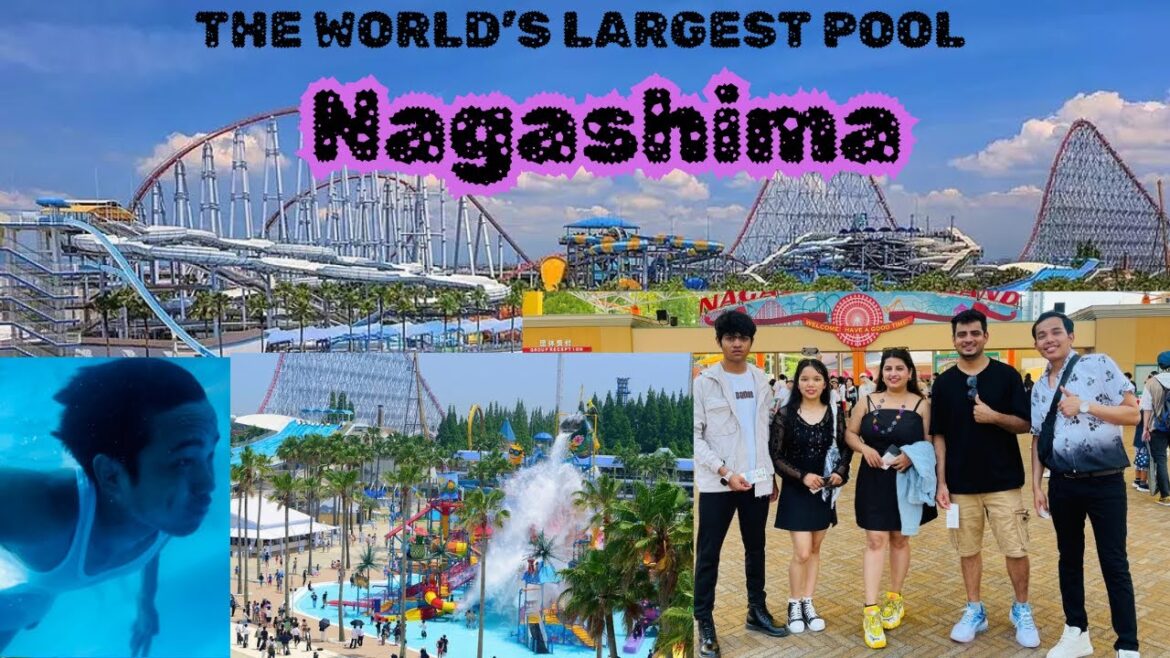 The world's largest pool "Nagashima spa land” Nagoya japan🇯🇵🇯🇵