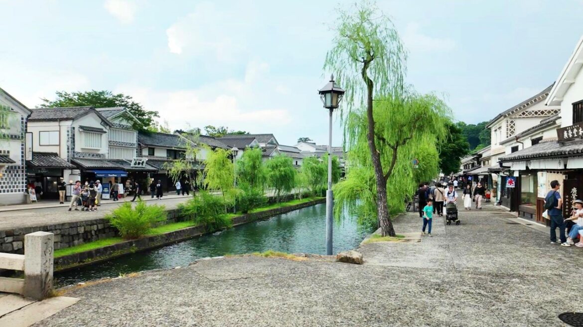 【Japan Walk】Walk through the traditional Kurashiki Bikan Historical Quarter in Okayama Prefecture
