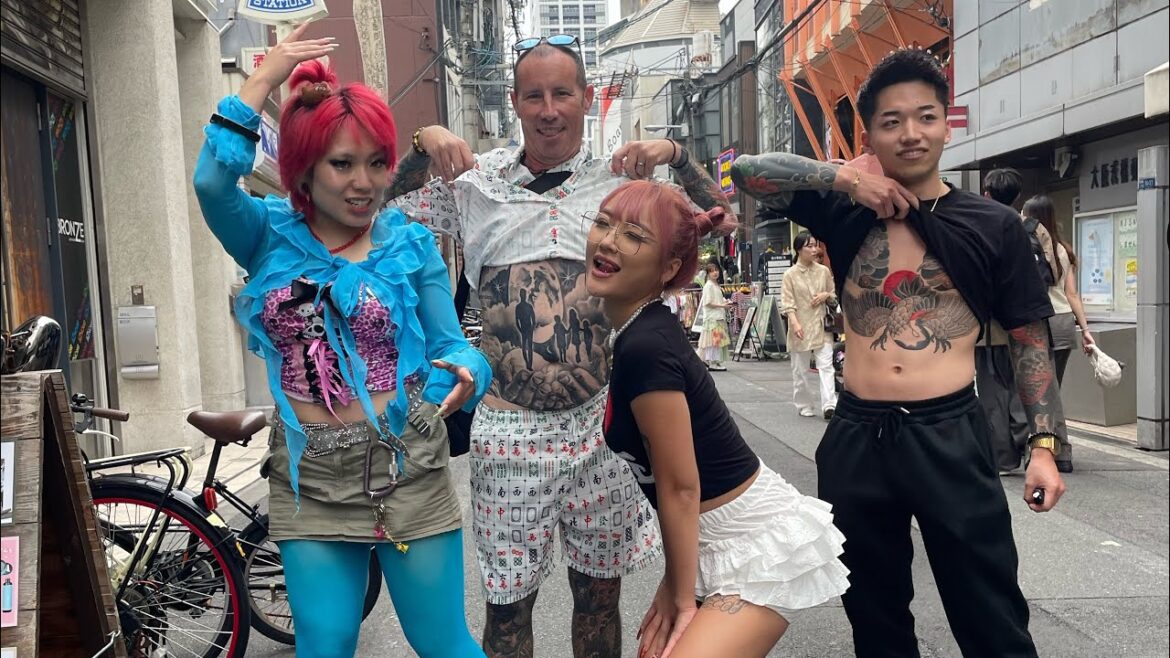 Japanese Fashion walk in Osaka