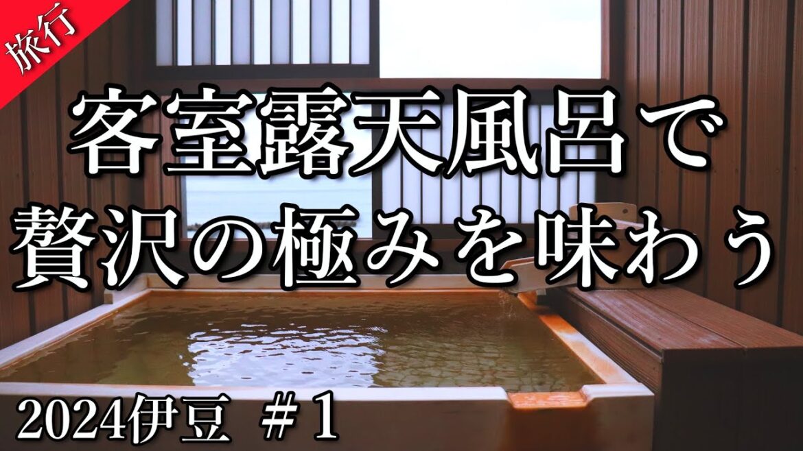 【伊豆】#1　客室露天風呂で贅沢の極みを味わう　沼津港クルーズ　竹林の小径　旧天城トンネル　宿・潮雲を巡る大満喫の伊豆旅行！1日目！