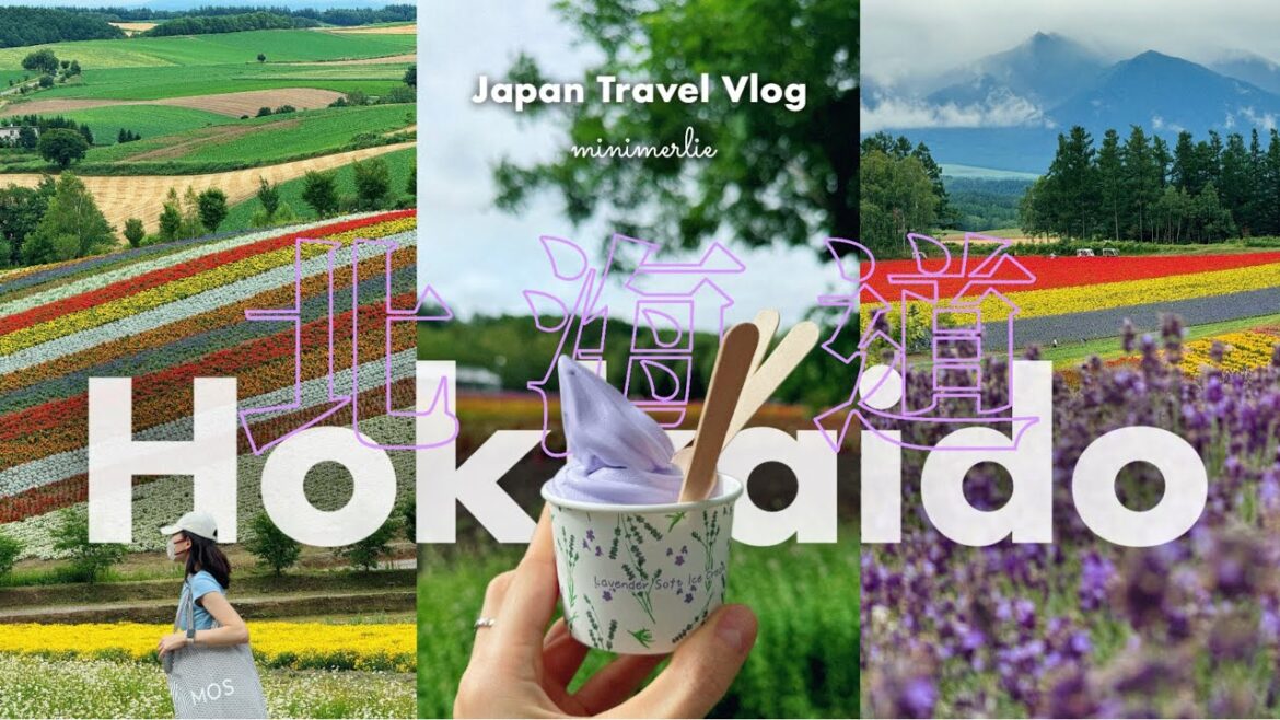 Japan Travel Vlog🍦Hokkaido Biei Blue Pond, Rainbow Flower Field, Furano Lavender (+ Shopping Day)