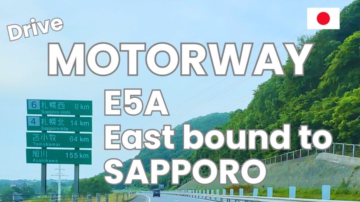 [JAPAN Drive] MOTORWAY E5A  EASTBOUND TO SAPPORO, HOKKAIDO ISLAND
