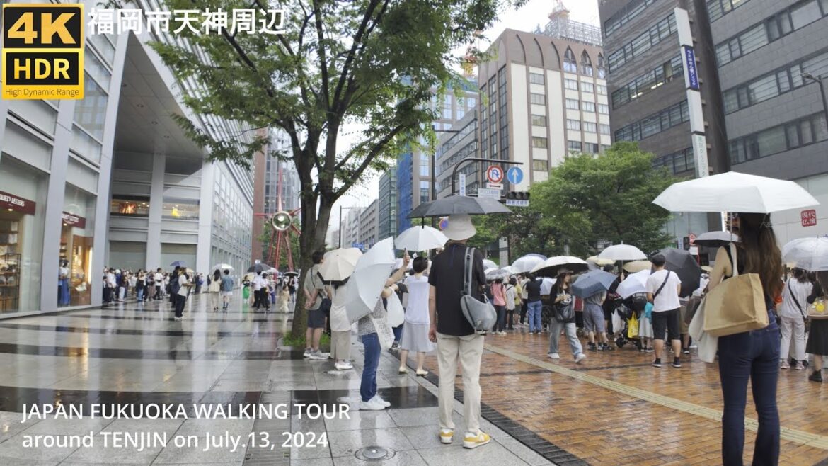 福岡市天神周辺(7/13)を歩く4khdr japan walking tour around Tenjin area in Fukuoka city 福岡市天神周辺(7/13)を歩く4khdr japan walking tour around Tenjin area in Fukuoka city
