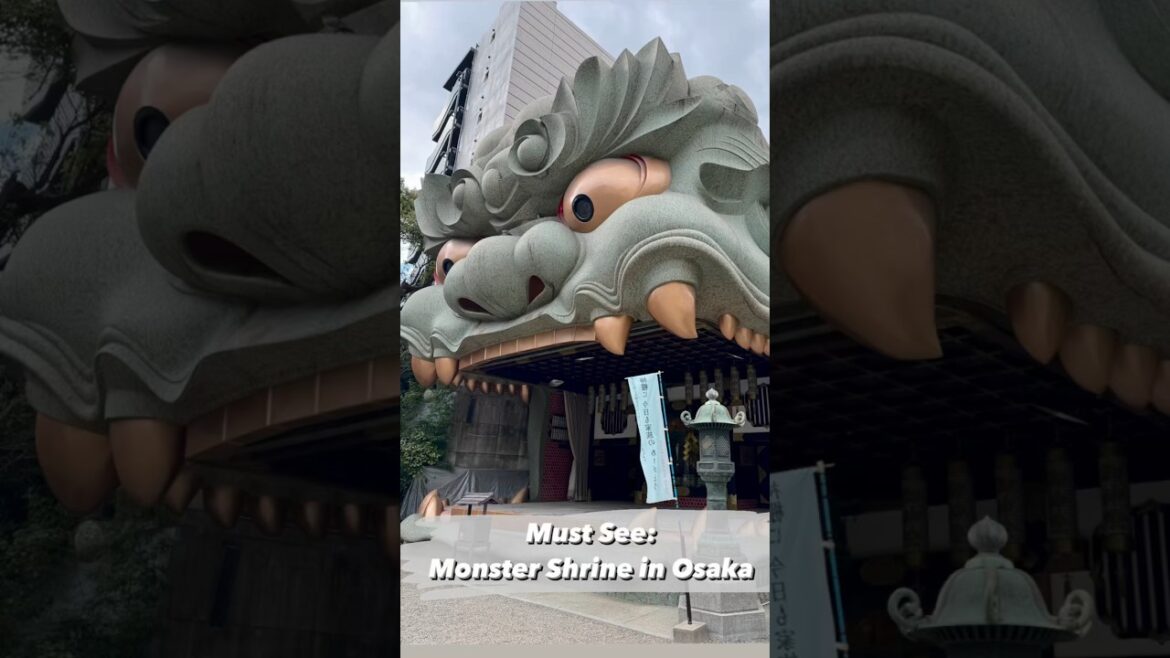 Must See: Monster Shrine 👹 #japan #osaka #travel #monster