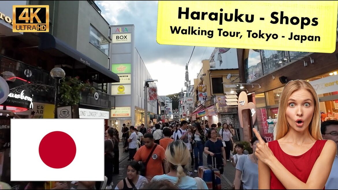 Harajuku Shopping Street / Walking Tour / Tokyo / Japan / 4K / ASMR