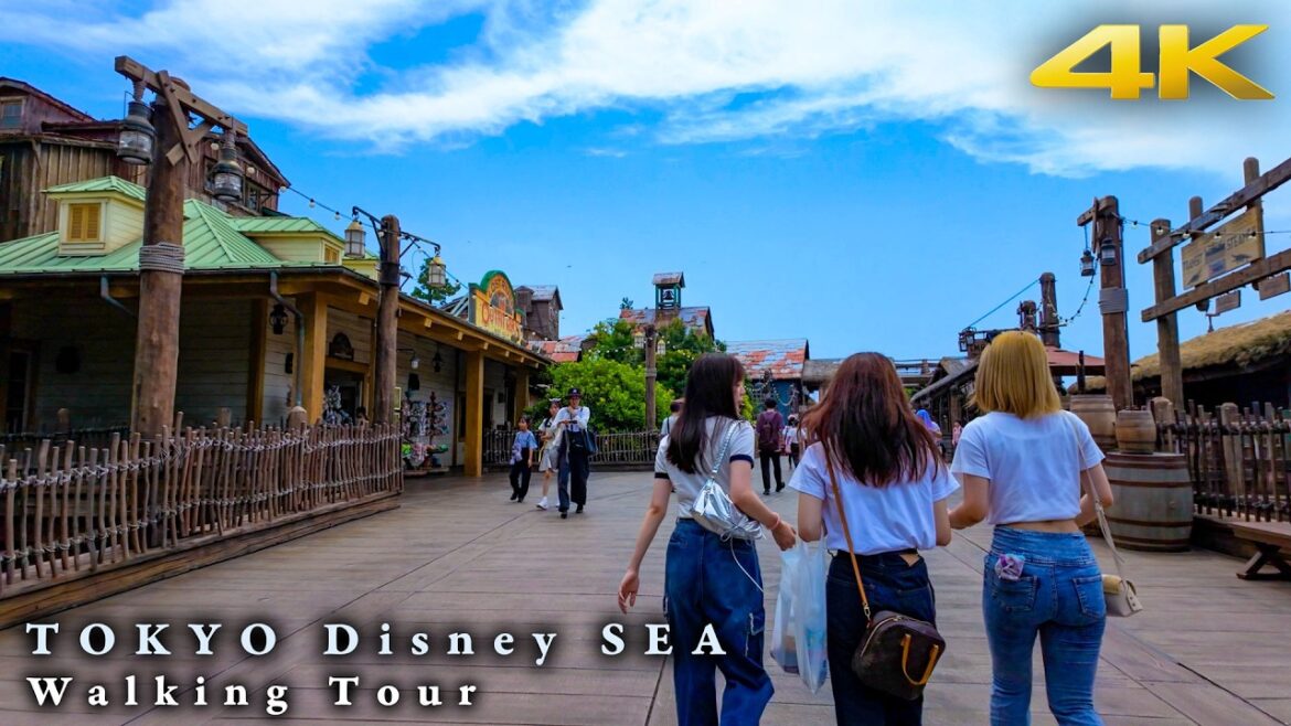[4K TOKYO WALK] 真夏の東京ディズニーシー 一周散歩 Tokyo Disney Sea Walking Tour