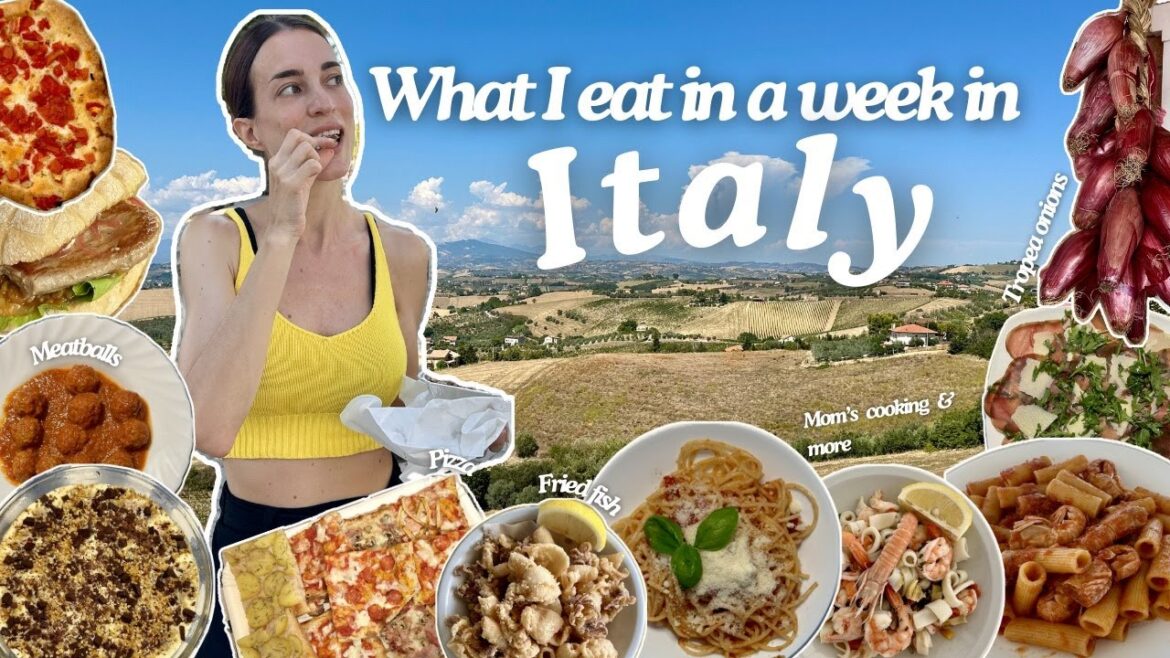 What I eat in a week in Italy: mom's cooking | Summer edition 🇮🇹