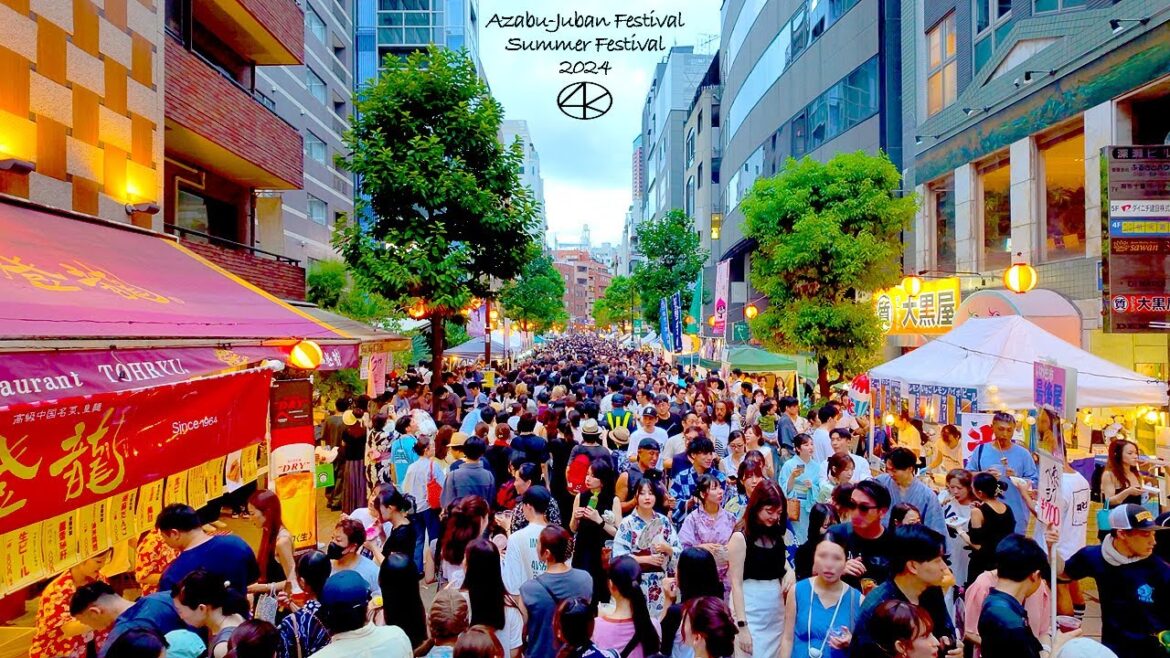 4K60【麻布十番祭り】納涼まつり 2024 東京 Japan