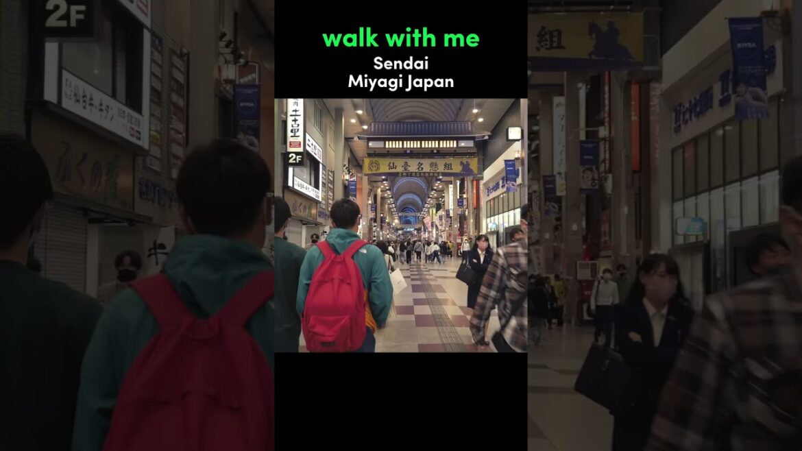 Walk With Me in Sendai | Miyagi Japan Walking Tour
