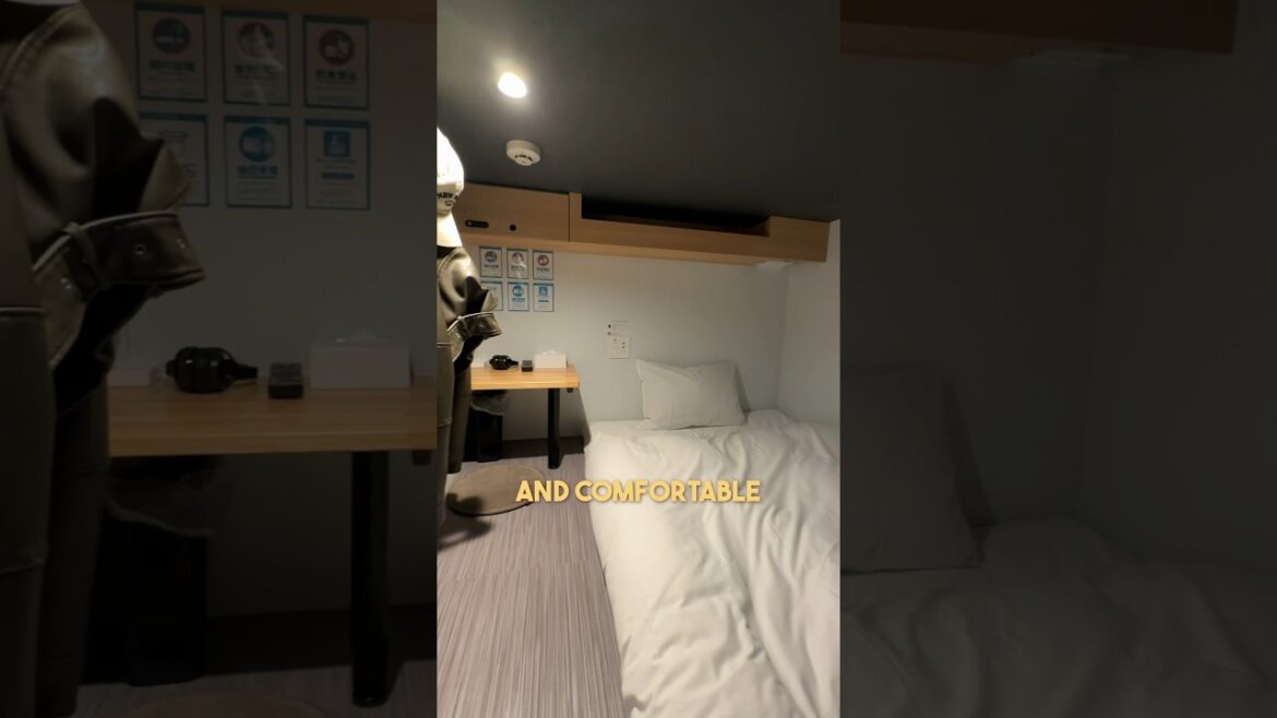 capsule hotel in Japan  #japan #travel #shorts