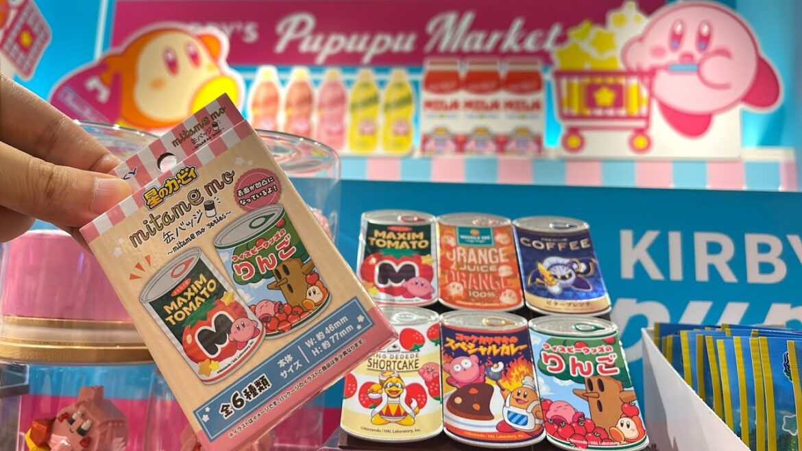 Kirby Cute Tin Tin Badge