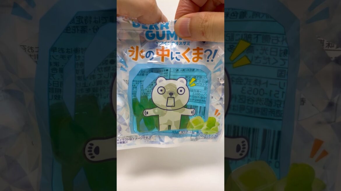 Japanese Interesting Gummy Bear! Bear In Ice Gummy #shorts