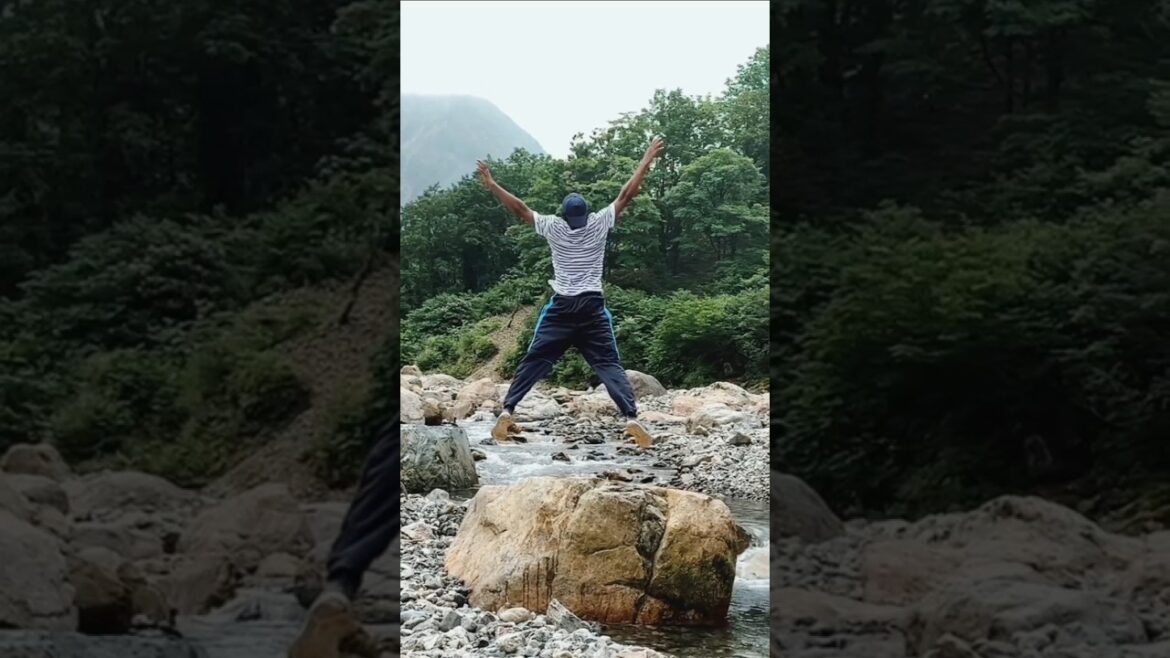 Mountain River at Rural Japan