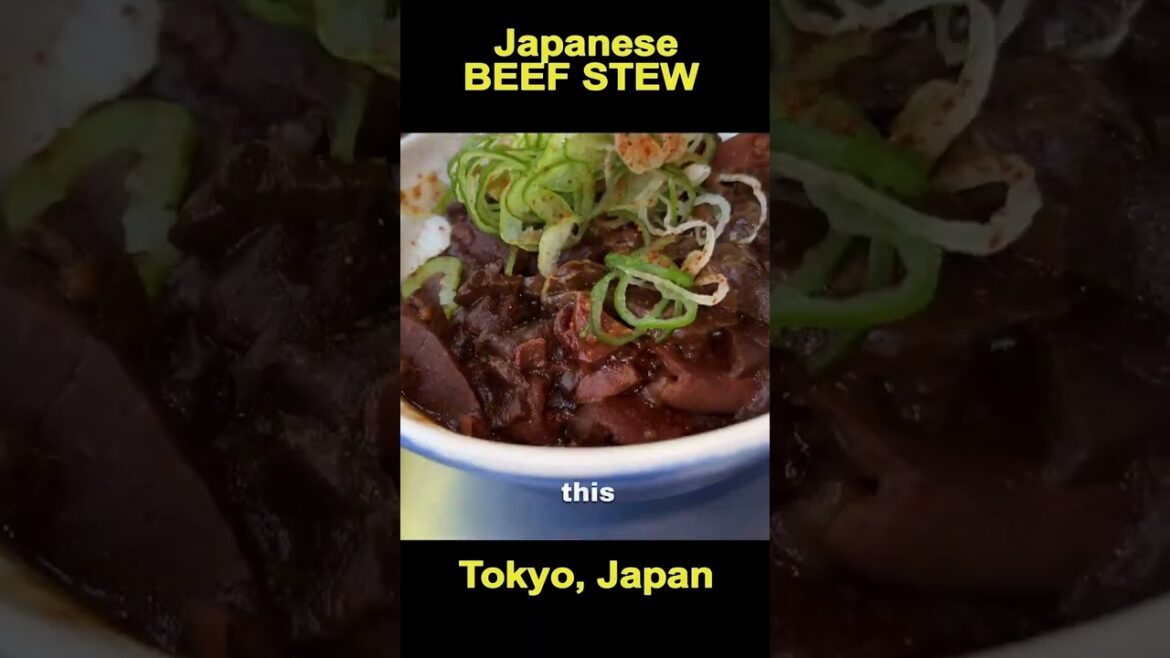 MONSTER POT of Japanese Beef Stew at Tsukiji Market in Tokyo #shorts MONSTER POT of Japanese Beef Stew at Tsukiji Market in Tokyo #shorts