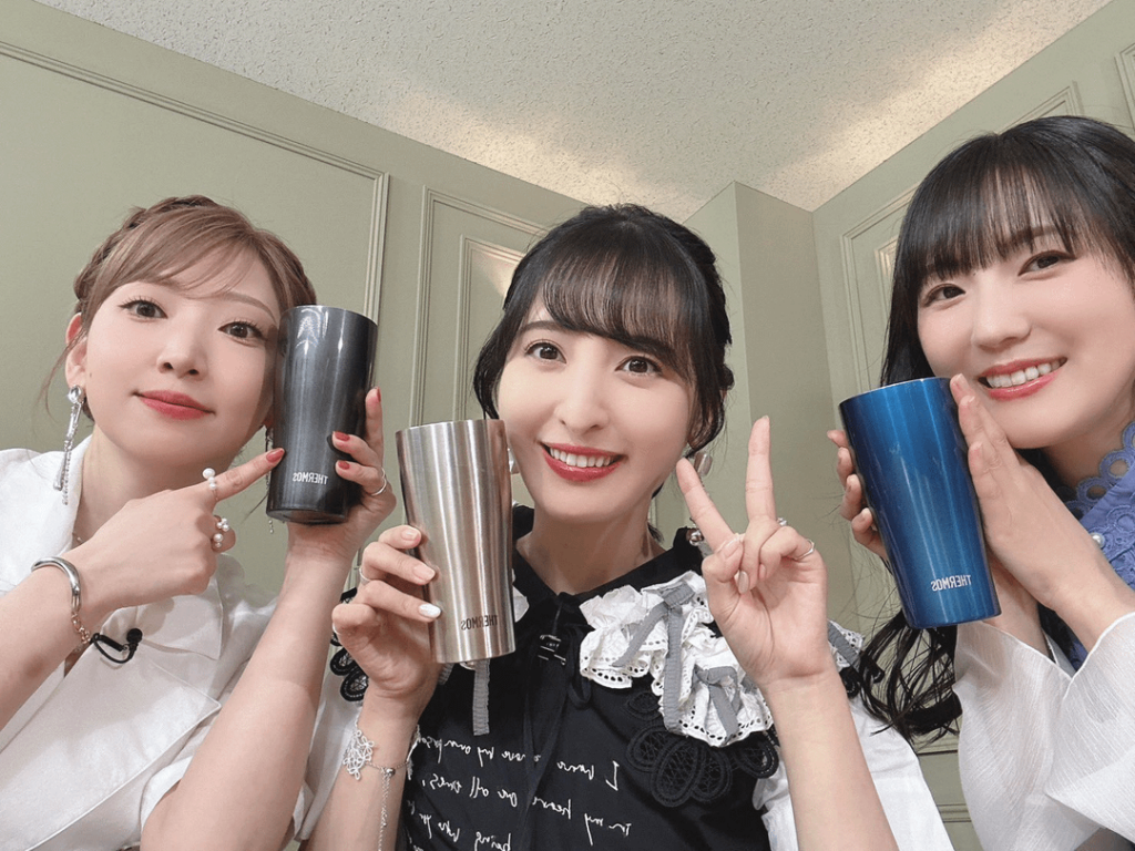 Inoue Marina, Sakura Ayane, and Ishikawa Yui from Doppuri Thermos Channel