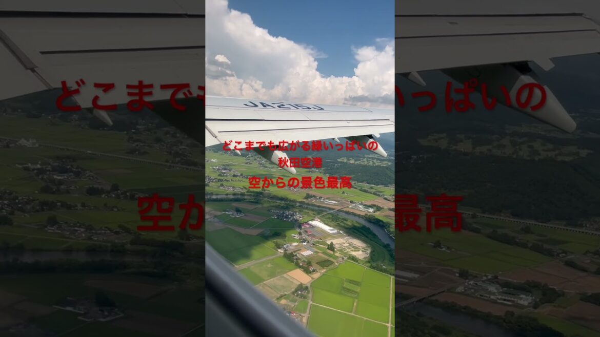 【東北】羽田空港から秋田空港に向かいます。冬景色が好きだけど緑も大好き#東北 #秋田 #みちのくコーディネーター #絶景