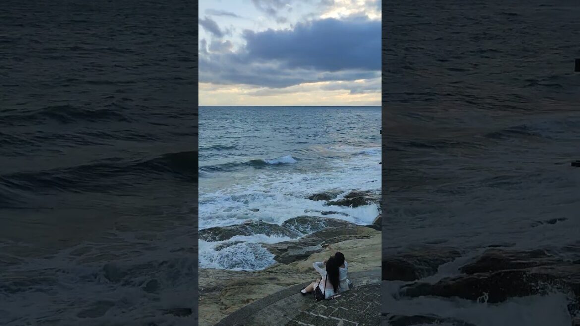 Kamakura - Enoshima walk 🐾 🌊 ☁️ #ocean #japan #blue