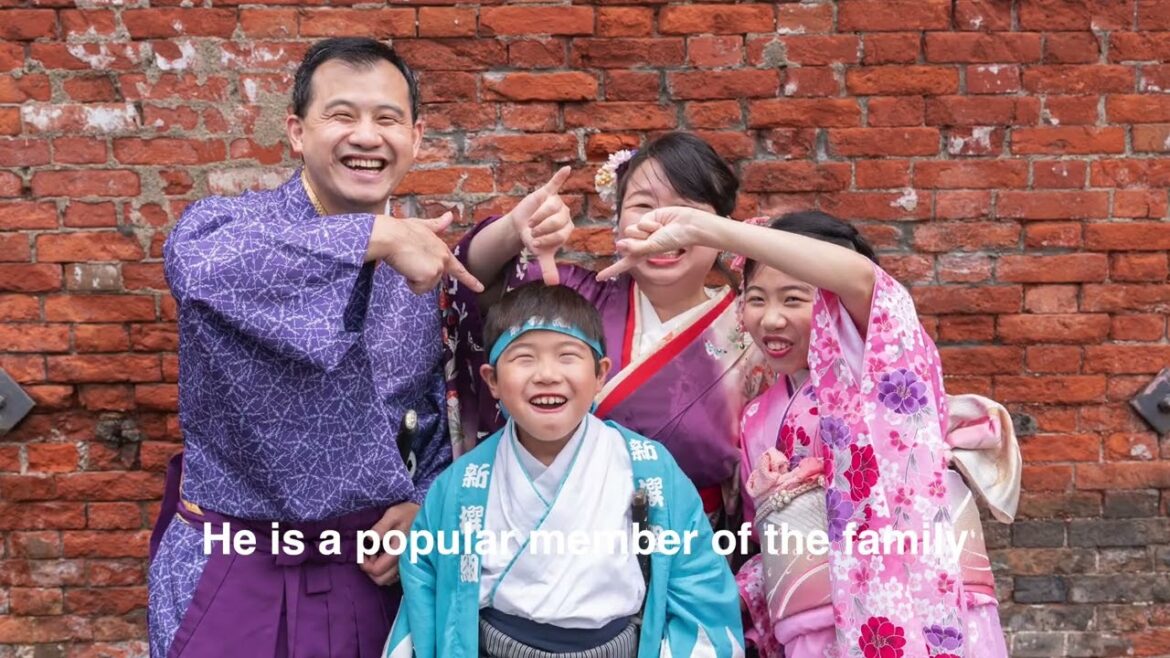 kimono experience in Hakodate trip.They are a family from the USA. kimono experience in Hakodate trip.They are a family from the USA.