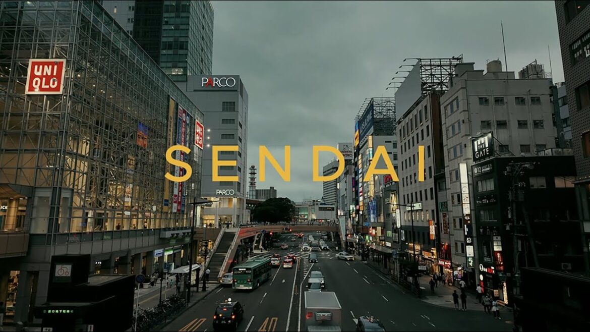 A slow evening walk around Sendai.