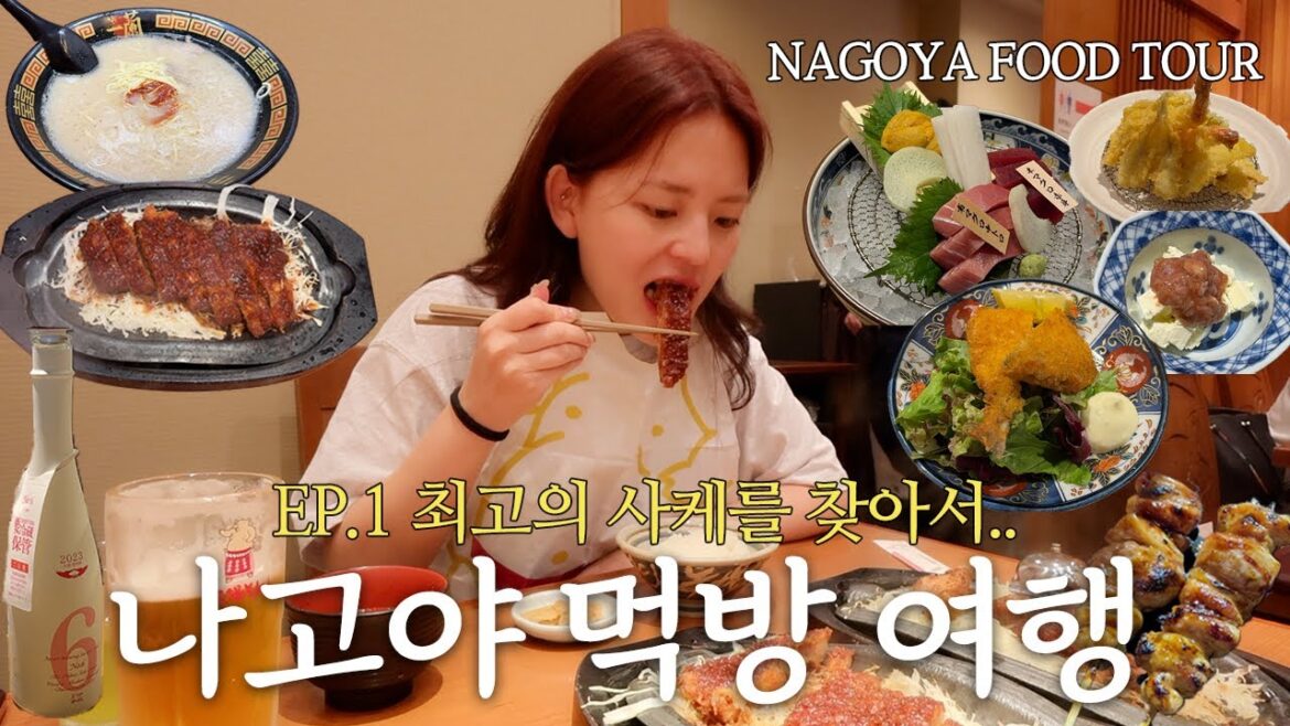 나고야 최고의 사케를 찾아서 (ft. 술 무한리필 이자카야, 야바톤 미소카츠, 야키토리, 이치란 라멘) ㅣ 나고야 먹방 여행 EP.1