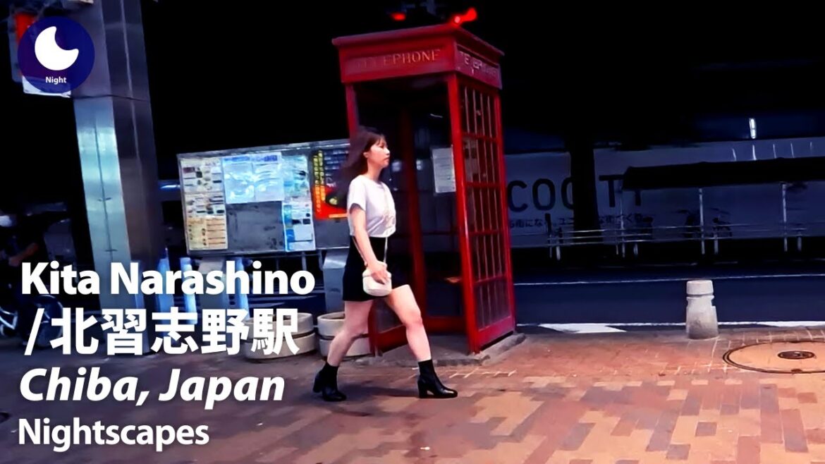 ⁴ᴷ Chiba: Kita Narashino Station (千葉県: 北習志野駅) - Japan Walking Tour (August, 2024)