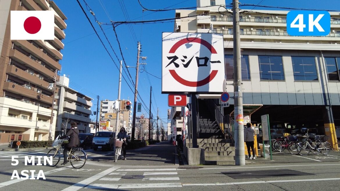 🇯🇵 Japan - Osaka: 5 Minutes Walking Tour - 4K