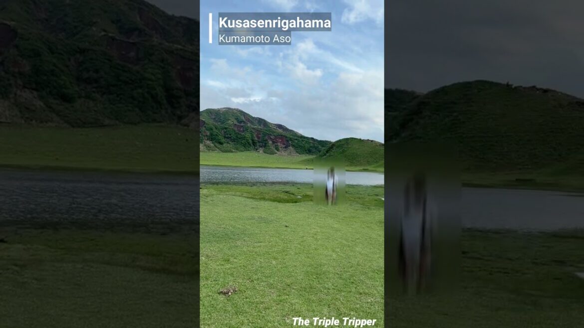 "Kusasenrigahama_草千里ヶ浜"  Aso/Kumamoto/Japan Trip-Log #Shorts #熊本 #阿蘇