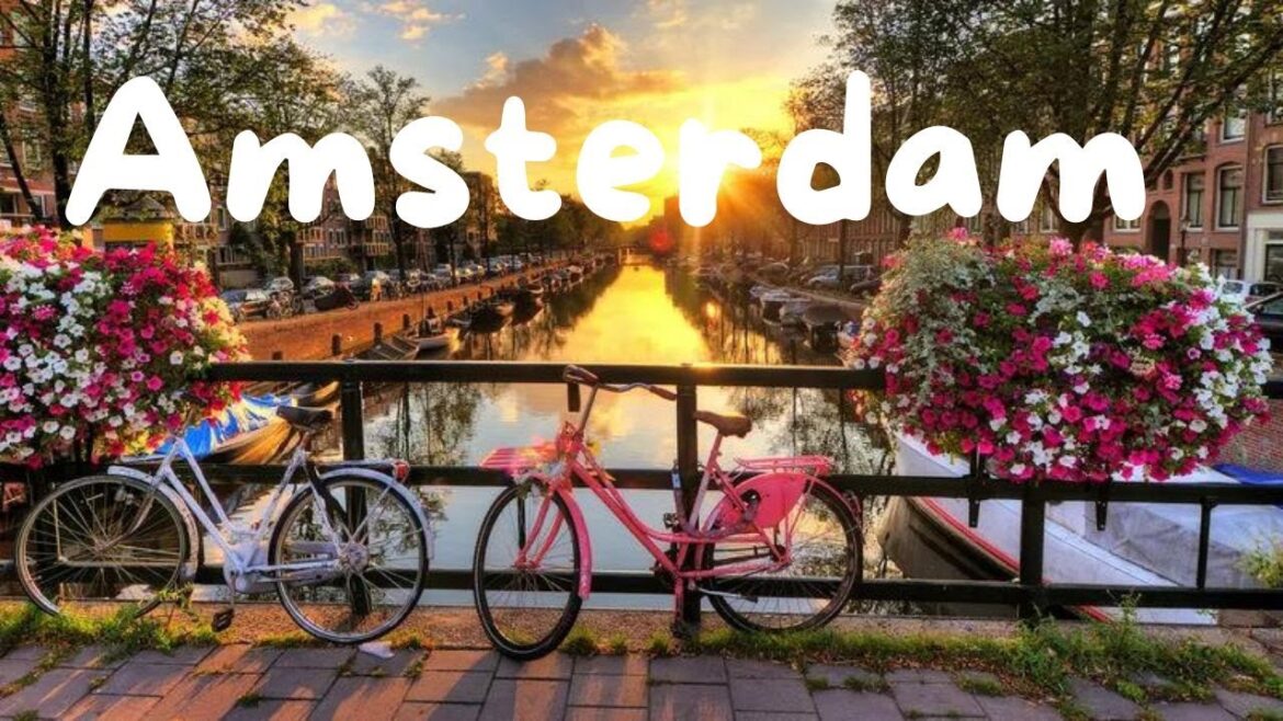 Amsterdam Iconic , Netherlands Walking Tour - 4K