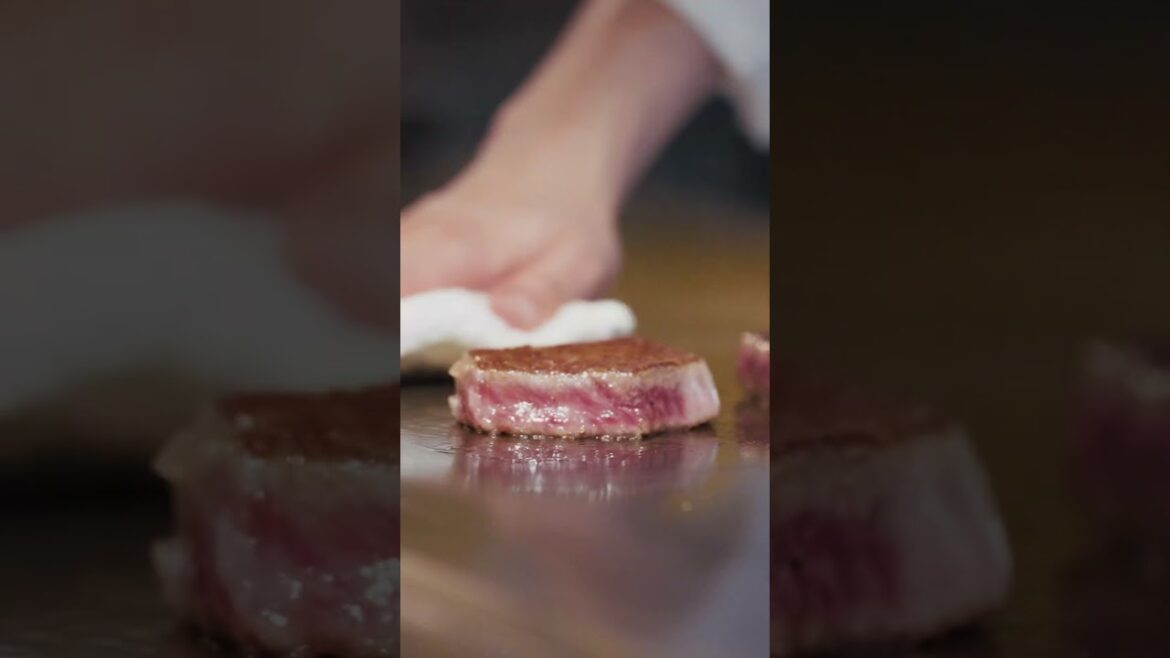 Kobe beef marbling so rich it seasons itself Kobe beef marbling so rich it seasons itself