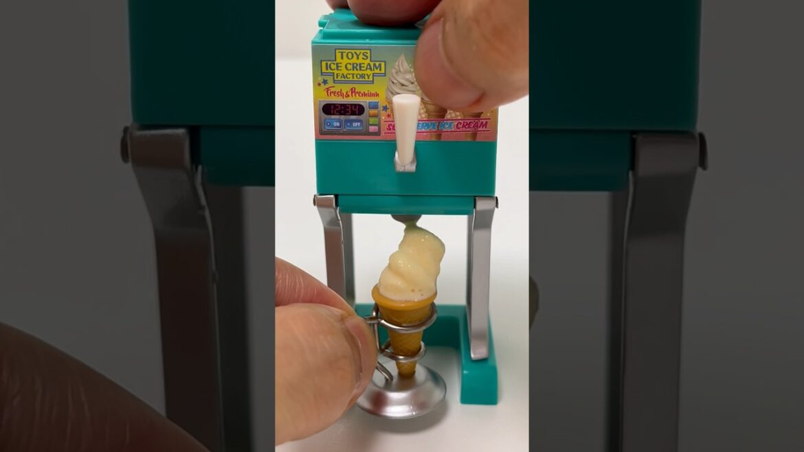 Miniature Edible Soft Serve Ice Cream Gacha Capsule Toy Matcha Soft Serve #shorts Miniature Edible Soft Serve Ice Cream Gacha Capsule Toy Matcha Soft Serve #shorts