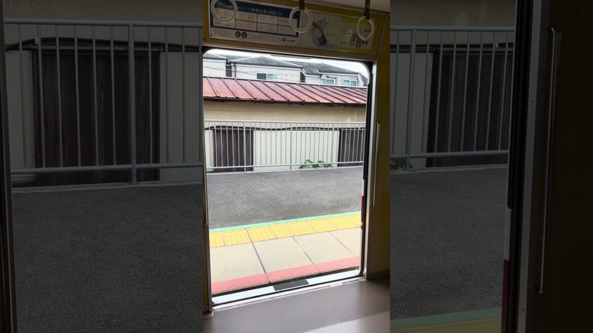 【神戸電鉄5000系】ドア開閉 #train #鉄道 #travel #trip #kobe