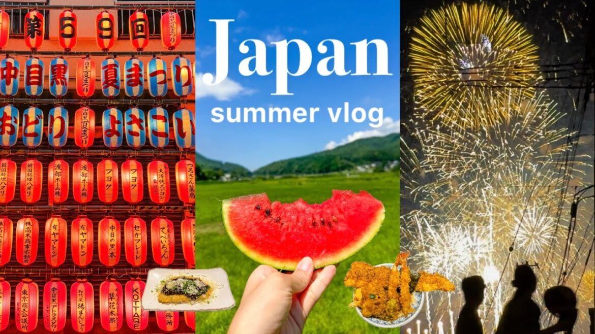 Japan summer vlog/travel in Tokyo/fireworks festival/yosakoi/tonkatsu/Japanese food/nagano/your name