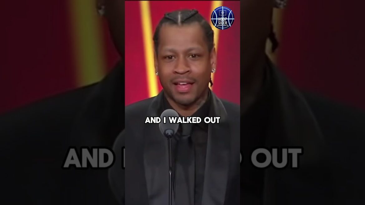 Allen Iverson, in his iconic Hall of Fame speech, “My hero Mike” #nba #basketball #halloffame Allen Iverson, in his iconic Hall of Fame speech, "My hero Mike" #nba #basketball #halloffame