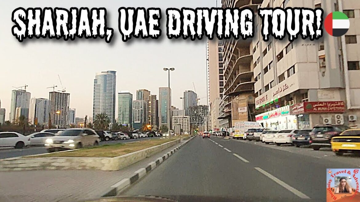 Stunning Evening Driving Tour of Sharjah, UAE! 🇦🇪.