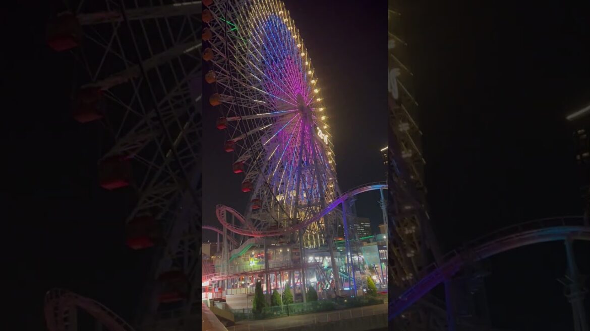 Walking around minato mirai yokohama night time#minatomirai#yokohama#walkingyokohama