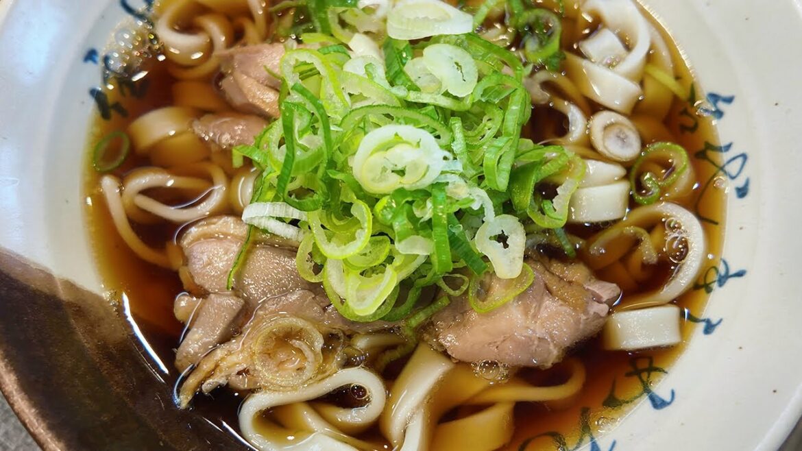Enjoying Famous Kishimen Noodles Right on the Shinkansen Platform at Nagoya Station!