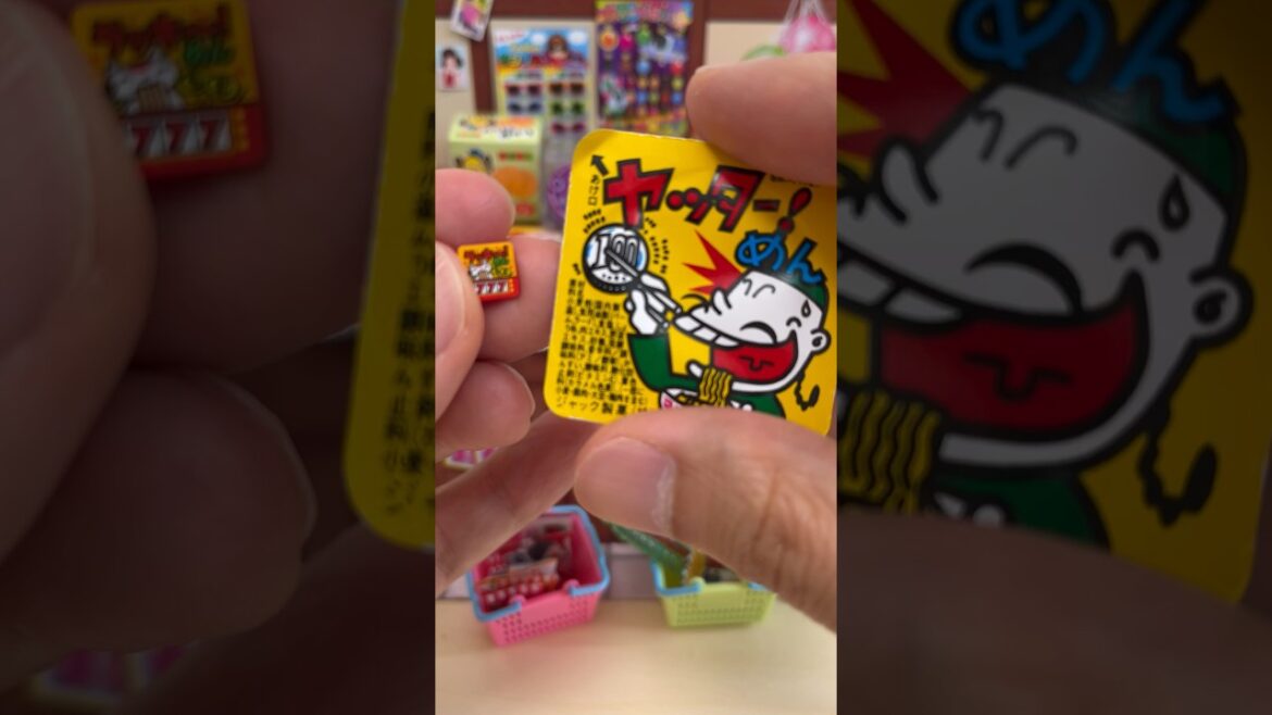 Miniature and Real Japanese Candy Yattamen Ramen Snacks #shorts