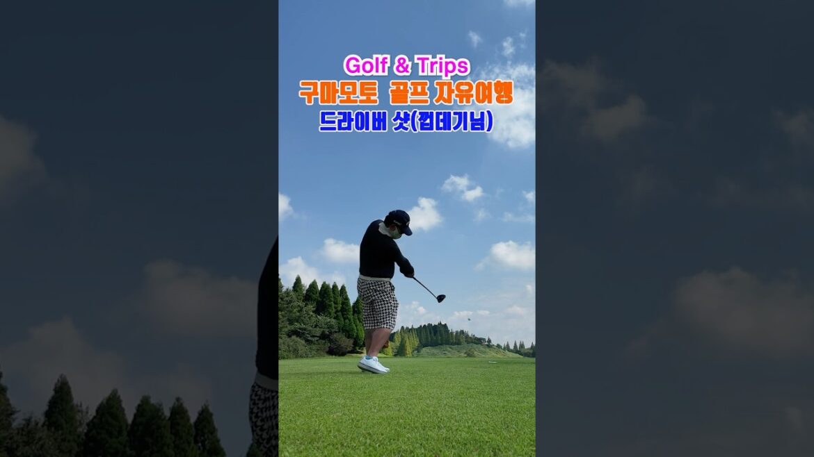 구마모토 골프 자유여행 | 껍데기님! 드라이버 샷 모음!!! #shortsfeed #golf #shorts  #일본골프  #골프여행 #구마모토 #아소산