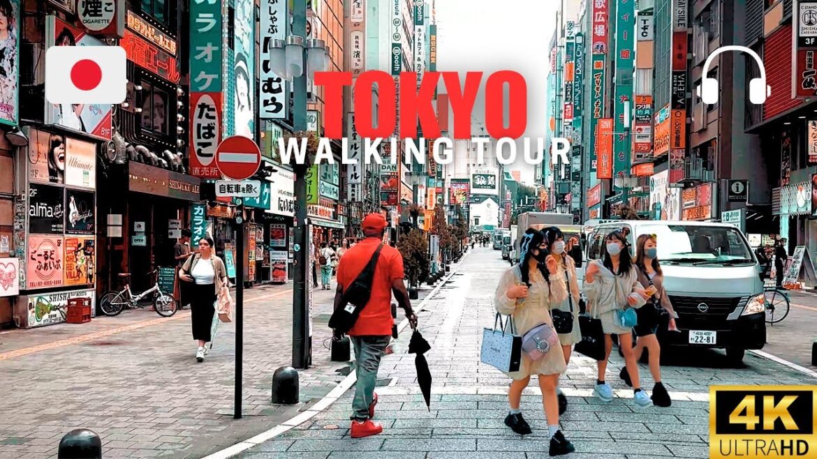 [4K] Tokyo, Japan, Walking Tour,  Vending Machines, Supermarkets and More in 4K