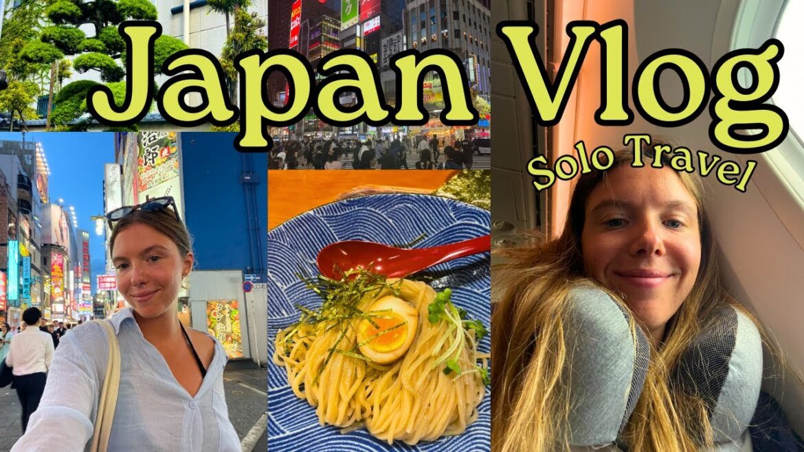 Japan Vlog 🇯🇵 Fly to Tokyo With Me (Solo Travel)