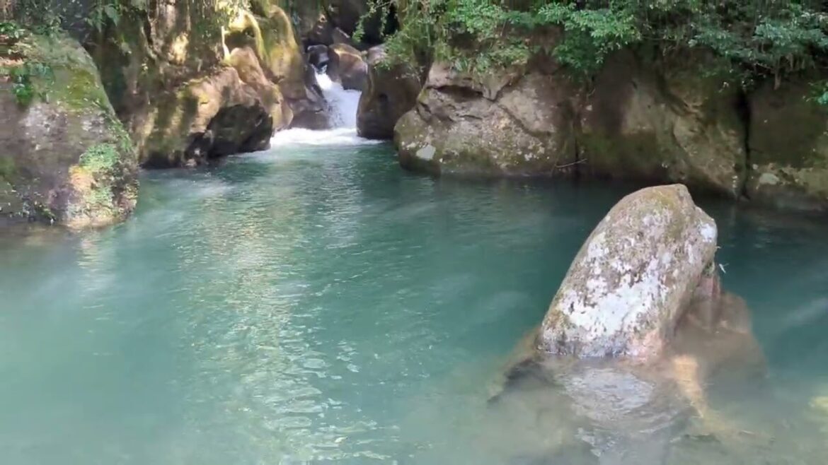 Hidden waterfalls in the mountains of Kagoshima Japan Hidden waterfalls in the mountains of Kagoshima Japan