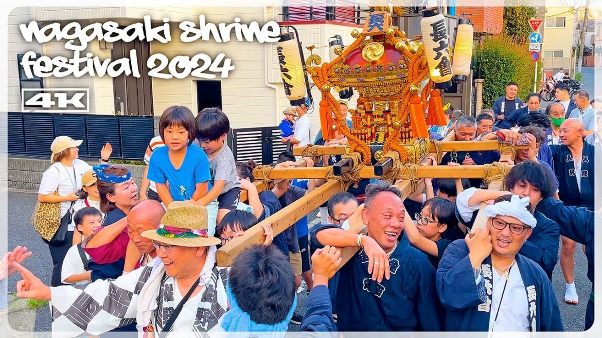 長崎神社例大祭 2024 (椎名町) 長崎六丁目！ Nagasaki Shrine Festival 神輿渡御 日本の祭り 豊島区 4K