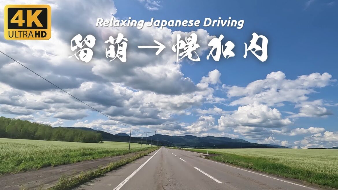 Relaxing Japanese Driving | From Rumoi To Horokanai, Hokkaido in Japan