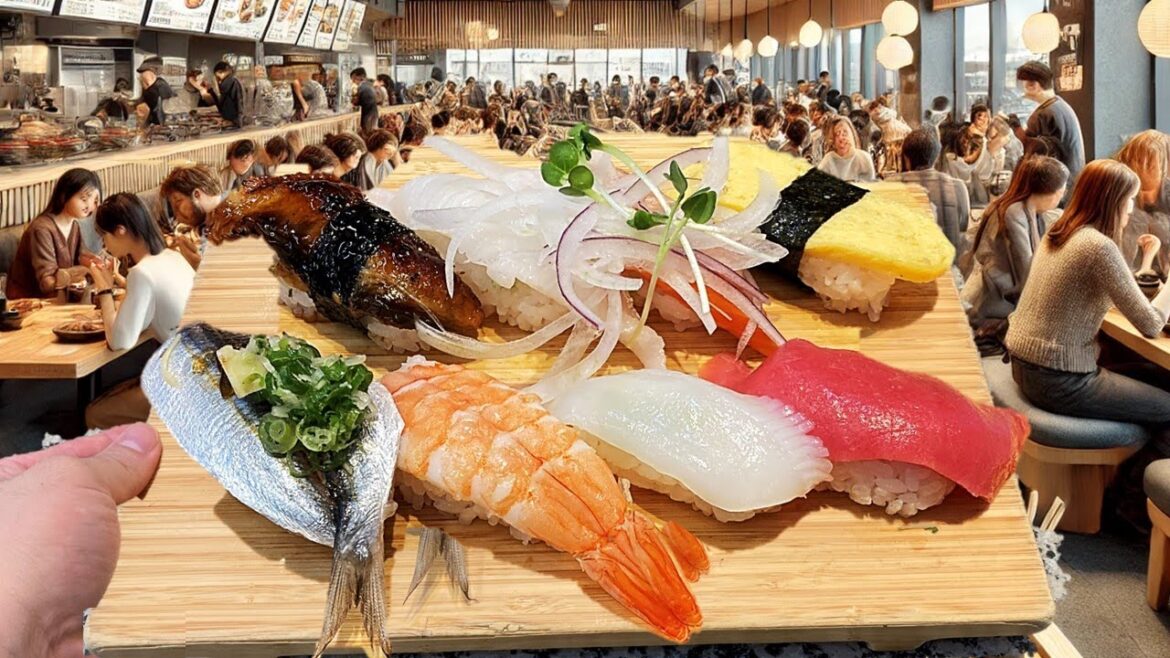 $6 Sushi Lunch at a Japanese Conveyor Belt Sushi Restaurant: Is it Really Good?