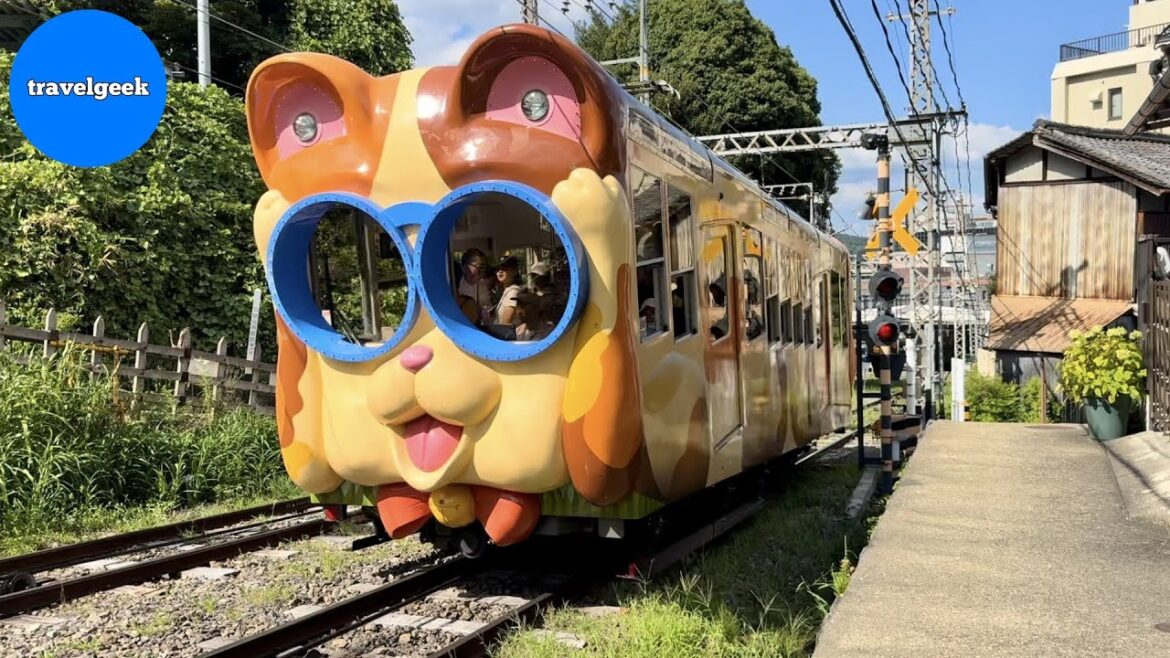 A Bit Scary! Riding Japan's Weird-looking Commuter Train like Catbus | Ikoma Cable