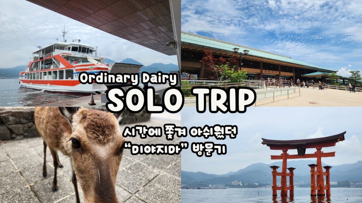 Solo Trip 4화...시간에 쫓겨 가볍게 둘러본 미야지마 방문기